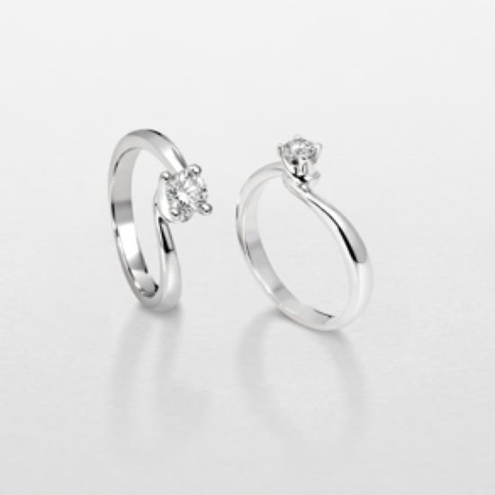 Anello Giorgio Visconti Donna in Oro bianco Diamante 0.22 Ct AB15555D - AB15555D